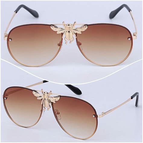 gucci mens blue glasses|bee sunglasses gucci.